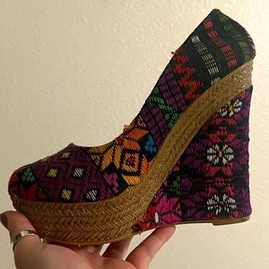 Hand crafted Guatemalan wedges